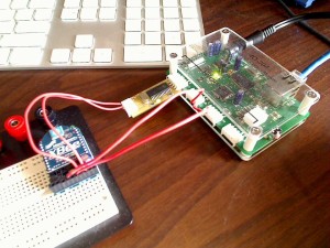 ioBridge and Serial Smartboard hooked up to XBee module